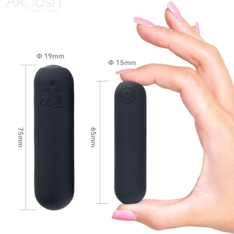 ARMONY -SPLASH HEHE VIBRATOR BULLET SILICONE 10 VIBRATIONS 65 X 15 CM BLACK 5 ARMONY -SPLASH HEHE VIBRATOR BULLET SILICONE 10 VIBRATIONS 65 X 15 CM BLACK - obrazek 5