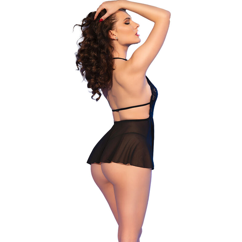 CHILIROSE - CR 4720 BABYDOLL THONG BLACK S 2 CHILIROSE - CR 4720 BABYDOLL THONG BLACK S - obrazek 2