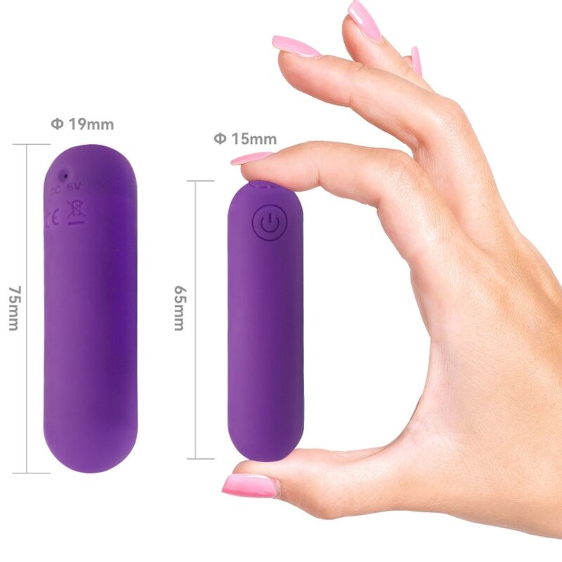 ARMONY - SPLASH HAHA VIBRATOR BULLET SILICONE 10 VIBRATIONS 75 X 19 CM PURPLE 4 ARMONY - SPLASH HAHA VIBRATOR BULLET SILICONE 10 VIBRATIONS 75 X 19 CM PURPLE - obrazek 4