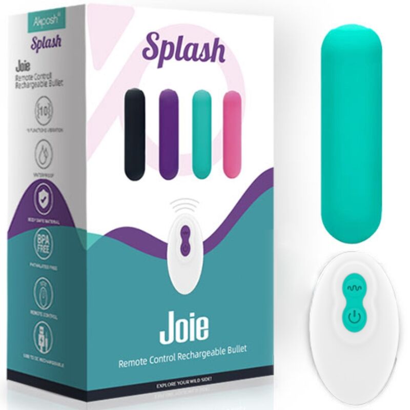 ARMONY - SPLASH JOIE VIBRATOR BULLET SILICONE REMOTE CONTROL 10 VIBRATIONS 75 X 19 CM GREEN 5 ARMONY - SPLASH JOIE VIBRATOR BULLET SILICONE REMOTE CONTROL 10 VIBRATIONS 75 X 19 CM GREEN - obrazek 5