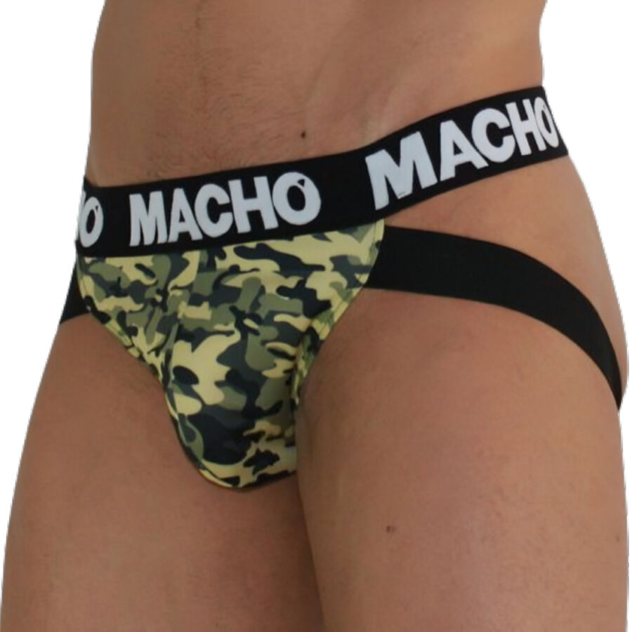 MACHO - MX28MV JOCK MILITARY GREEN S 2 MACHO - MX28MV JOCK MILITARY GREEN S - obrazek 2