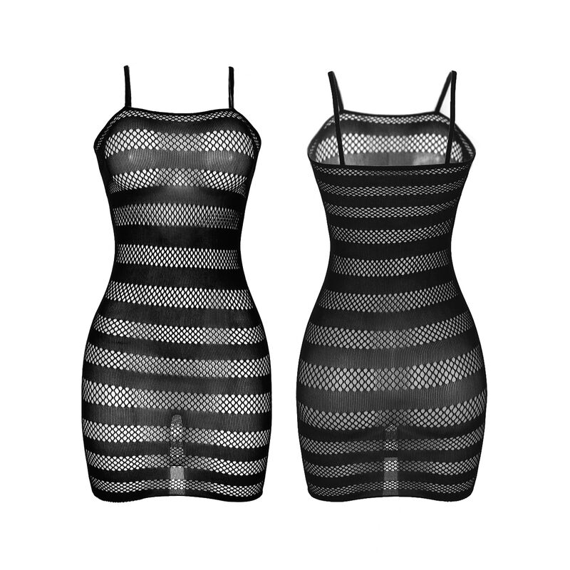 SUBBLIME - 951733 FISHNET DRESS WITH BLACK STRIPES ONE SIZE 3 SUBBLIME - 951733 FISHNET DRESS WITH BLACK STRIPES ONE SIZE - obrazek 3