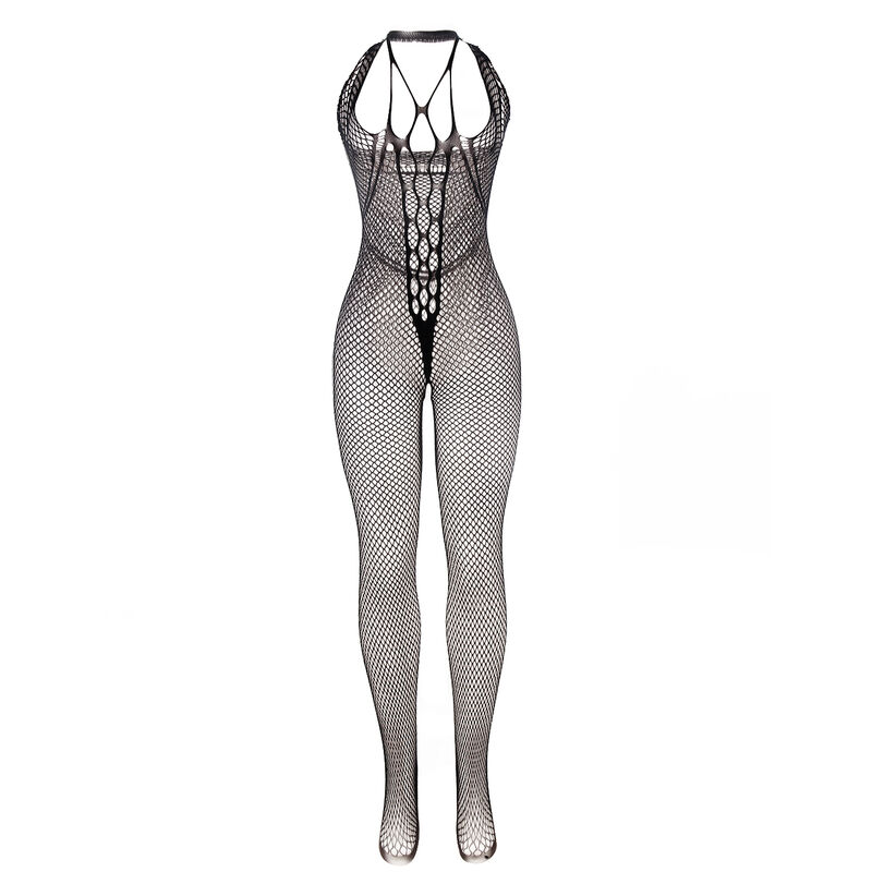 SUBBLIME - 951788 LONG FISHNET BODYSTOCKING WITH STRAPS ON CHEST AND BACK BLACK ONE SIZE 3 SUBBLIME - 951788 LONG FISHNET BODYSTOCKING WITH STRAPS ON CHEST AND BACK BLACK ONE SIZE - obrazek 3