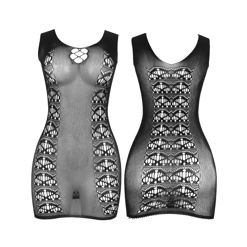 SUBBLIME - 952167 SHORT ELASTIC FISHNET DRESS BLACK ONE SIZE 4 SUBBLIME - 952167 SHORT ELASTIC FISHNET DRESS BLACK ONE SIZE - obrazek 4