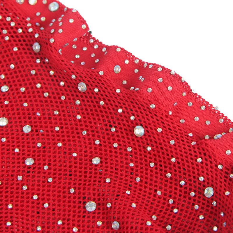 SUBBLIME - 952181 FISHNET BODYSTOCKING WITH GLOVES AND DIAMONDS RED ONE SIZE 4 SUBBLIME - 952181 FISHNET BODYSTOCKING WITH GLOVES AND DIAMONDS RED ONE SIZE - obrazek 4