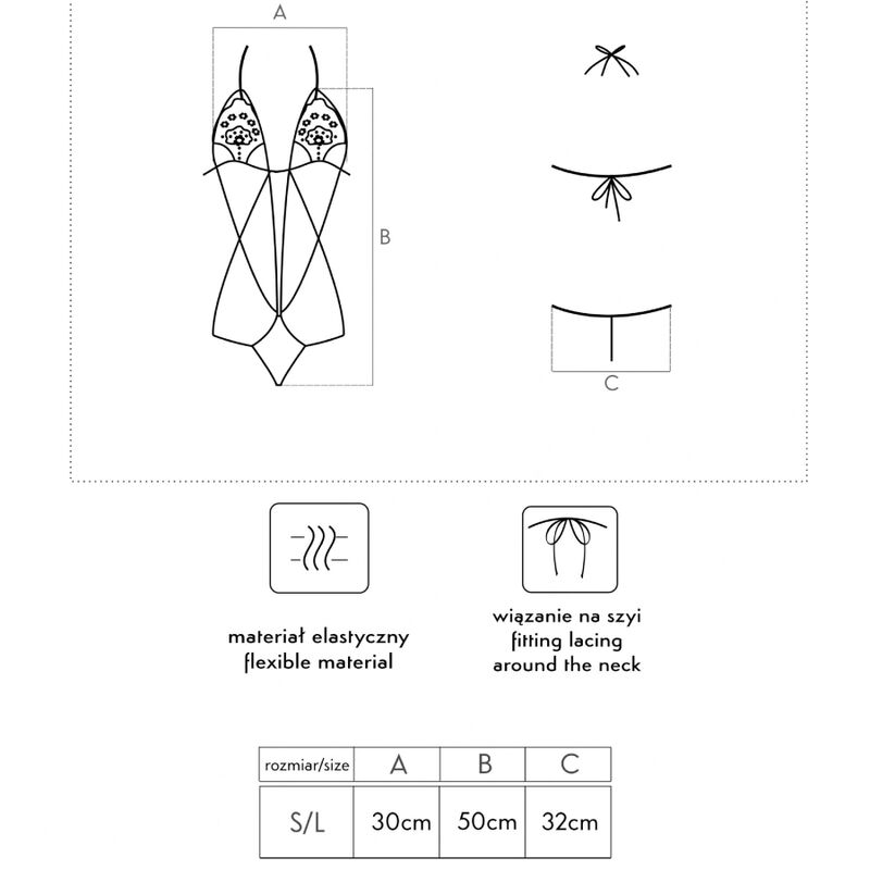 LIVCO CORSETTI FASHION - LUISINA LC 20217 BLACK BODY ONE SIZE 5 LIVCO CORSETTI FASHION - LUISINA LC 20217 BLACK BODY ONE SIZE - obrazek 5