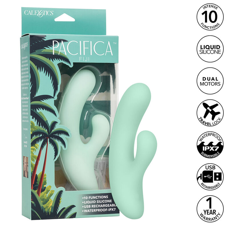 CALEXOTICS - PACIFICA FIJI VIBRATOR ESTIMULATOR G SPOT 10 VIBRATIONS AQUA 2 CALEXOTICS - PACIFICA FIJI VIBRATOR ESTIMULATOR G SPOT 10 VIBRATIONS AQUA - obrazek 2