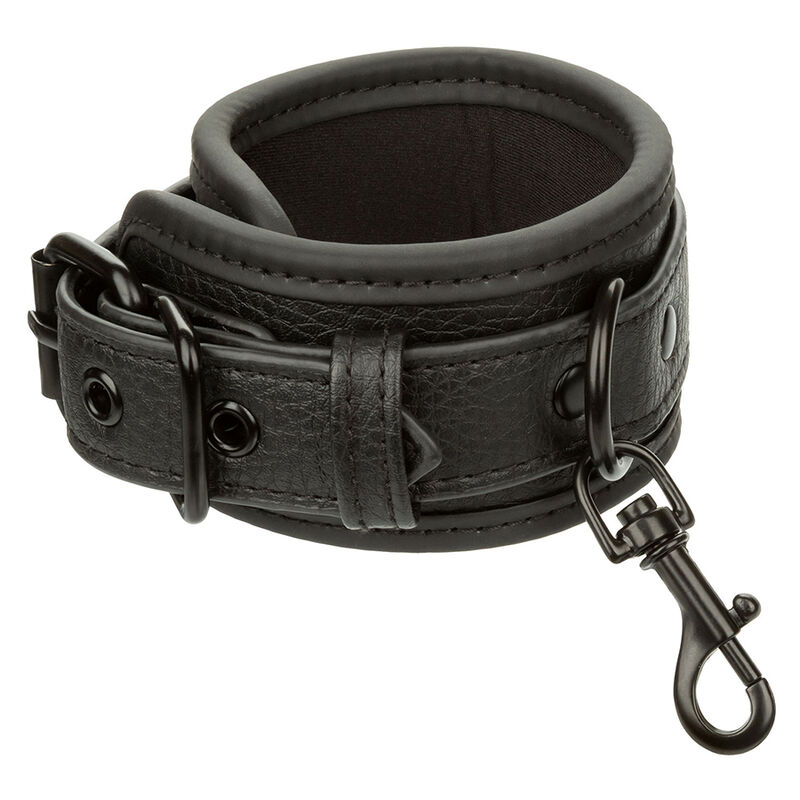 CALEXOTICS - NOCTURNAL LEATHER WRIST CUFFS ADJUSTABLE BLACK 3 CALEXOTICS - NOCTURNAL LEATHER WRIST CUFFS ADJUSTABLE BLACK - obrazek 3