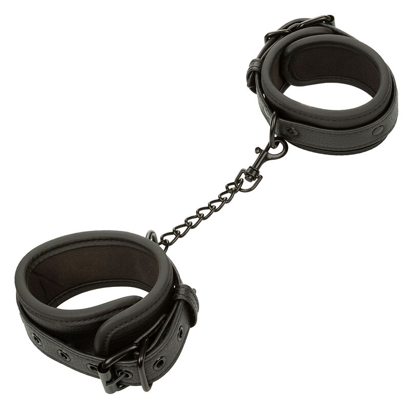 CALEXOTICS - NOCTURNAL ANKLE CUFFS LEATHER ADJUSTABLE BLACK 2 CALEXOTICS - NOCTURNAL ANKLE CUFFS LEATHER ADJUSTABLE BLACK - obrazek 2