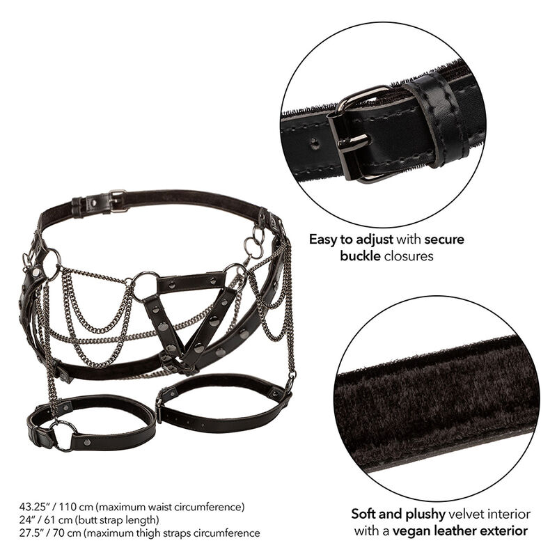 CALEXOTICS - EUPHORIA MULTICHAIN THIGH HARNESS PREMIUM 3 CALEXOTICS - EUPHORIA MULTICHAIN THIGH HARNESS PREMIUM - obrazek 3