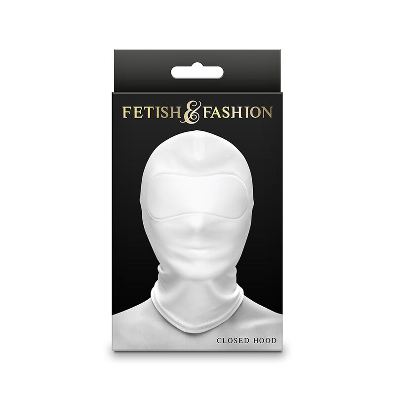 NS NOVELTIES - FETISH FASHION CLOSED HOOD NYLON WHITE 2 NS NOVELTIES - FETISH FASHION CLOSED HOOD NYLON WHITE - obrazek 2