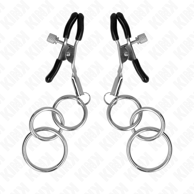 KINK - 3 O-RING NIPPLE CLAMP 6 CM 2 KINK - 3 O-RING NIPPLE CLAMP 6 CM - obrazek 2