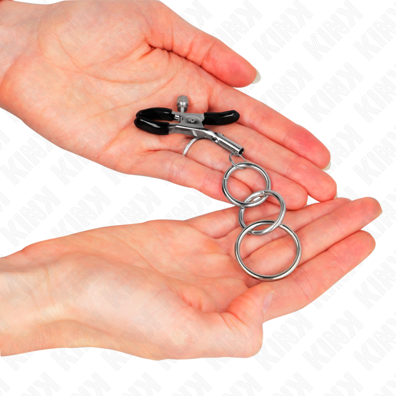 KINK - 3 O-RING NIPPLE CLAMP 6 CM 3 KINK - 3 O-RING NIPPLE CLAMP 6 CM - obrazek 3