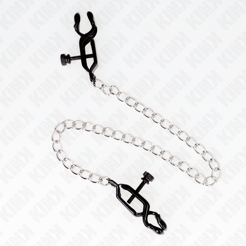 KINK - FLAT CHAIN NIPPLE CLAMPS SILVER 30 CM 2 KINK - FLAT CHAIN NIPPLE CLAMPS SILVER 30 CM - obrazek 2