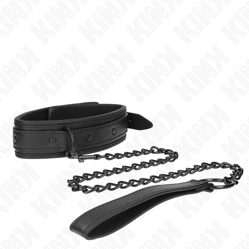 KINK - NEOPRENE BONDAGE COLLAR MODEL 2 WITH BELT 78 CM ADJUSTABLE 37.5 X 49.5 CM 4 KINK - NEOPRENE BONDAGE COLLAR MODEL 2 WITH BELT 78 CM ADJUSTABLE 37.5 X 49.5 CM - obrazek 4