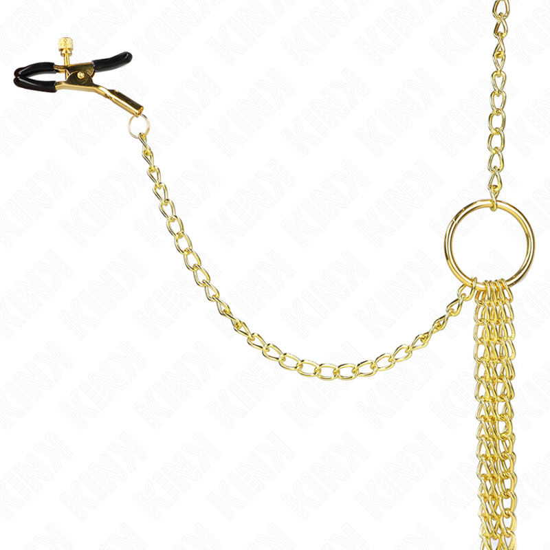 KINK - 4 NIPPLE AND CLIT CLAMPS ADJUSTABLE GOLD 4 KINK - 4 NIPPLE AND CLIT CLAMPS ADJUSTABLE GOLD - obrazek 4