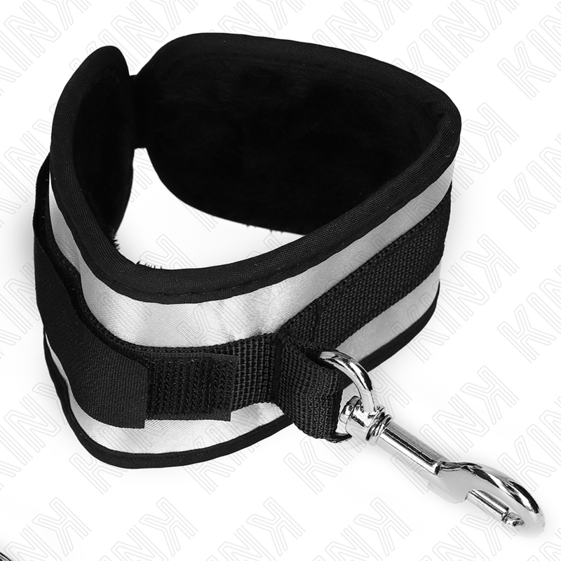 KINK - NEOPRENE WRIST CUFFS GREY 23 X 5 CM 2 KINK - NEOPRENE WRIST CUFFS GREY 23 X 5 CM - obrazek 2