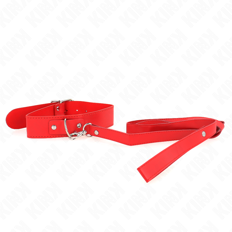 KINK - NECKLACE WITH BELT 116 CM ROJO STRAP ADJUSTABLE 32-50 CM X 8 CM 4 KINK - NECKLACE WITH BELT 116 CM ROJO STRAP ADJUSTABLE 32-50 CM X 8 CM - obrazek 4