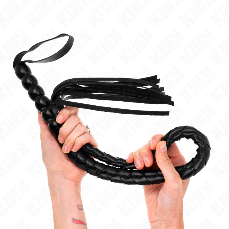 KINK - BEADED SNAKE WHIP 80 CM 2 KINK - BEADED SNAKE WHIP 80 CM - obrazek 2