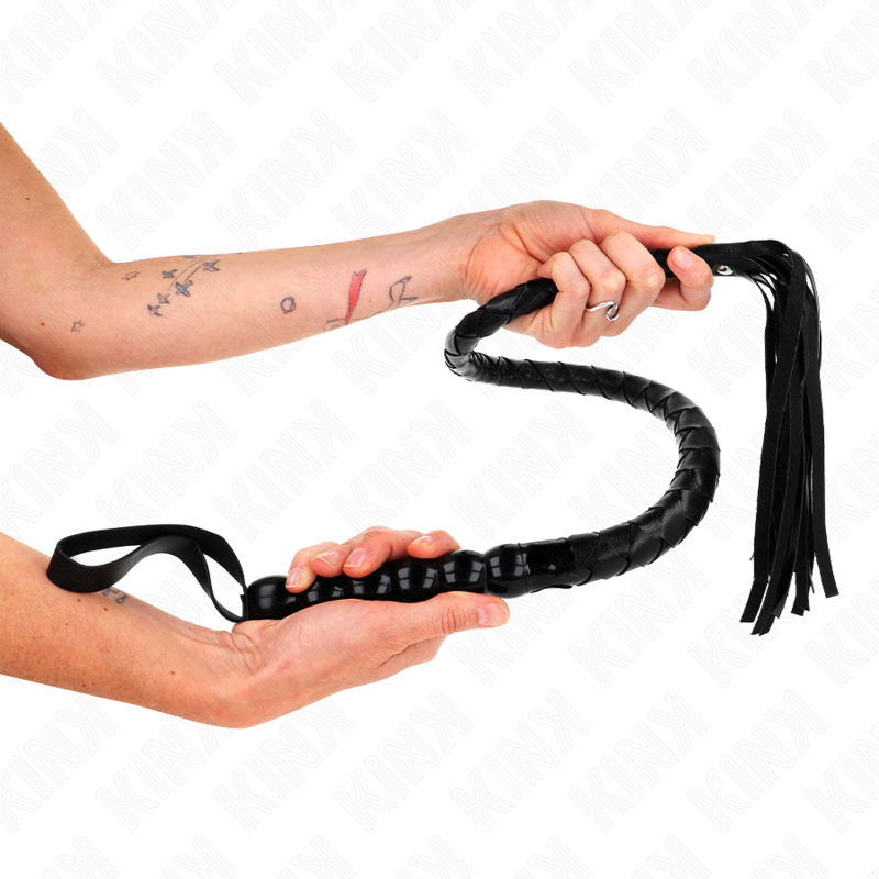 KINK - BEADED SNAKE WHIP 80 CM 3 KINK - BEADED SNAKE WHIP 80 CM - obrazek 3