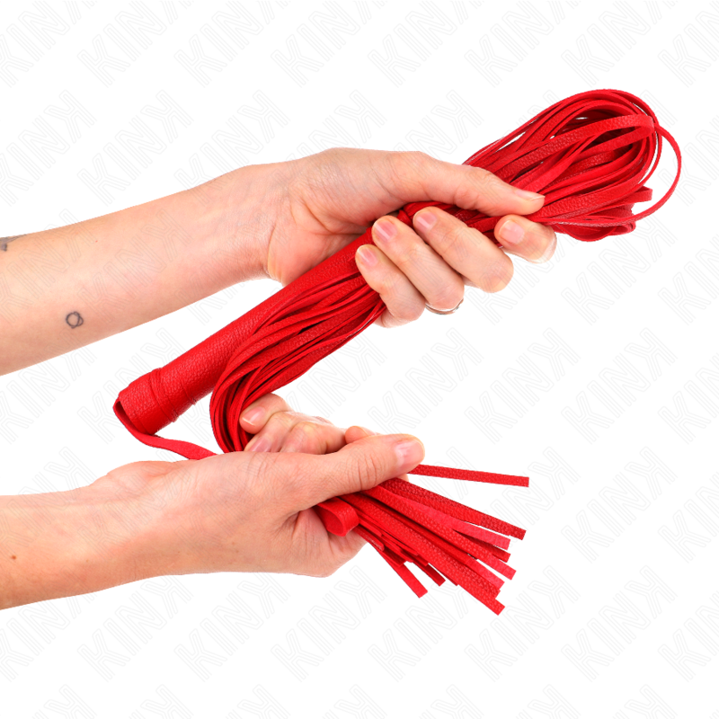 KINK - RED SOFT PVC WHIP 70 CM 3 KINK - RED SOFT PVC WHIP 70 CM - obrazek 3
