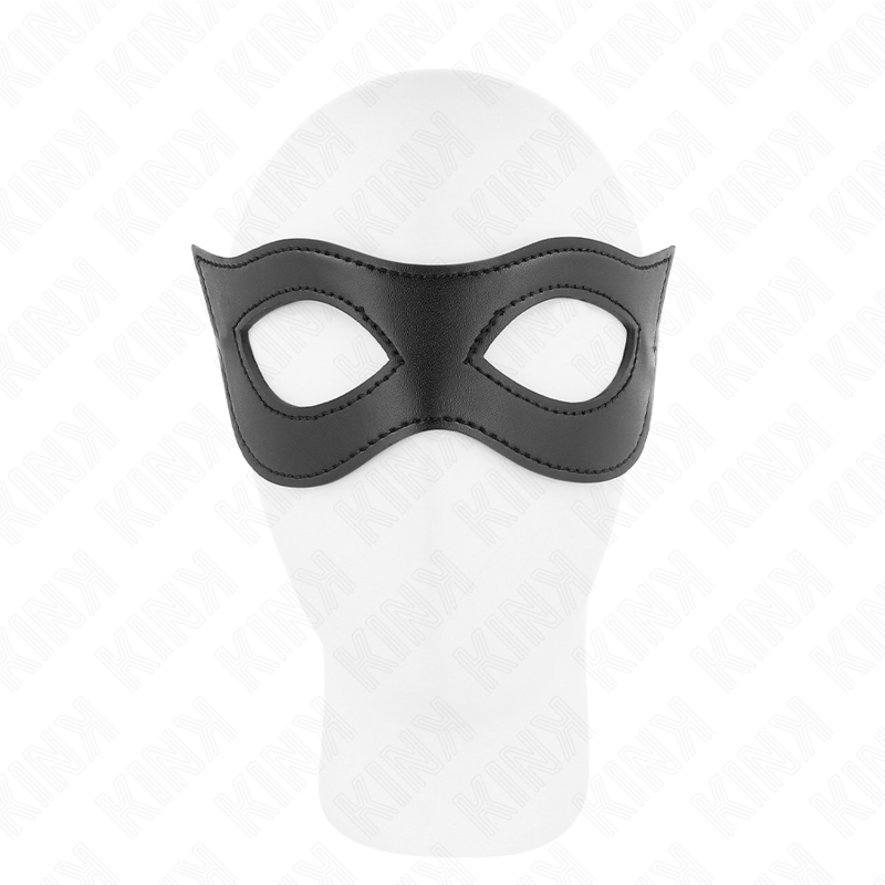 KINK - LEATHERETTE MASK MODEL 2 23 x 7.5 CM 2 KINK - LEATHERETTE MASK MODEL 2 23 x 7.5 CM - obrazek 2