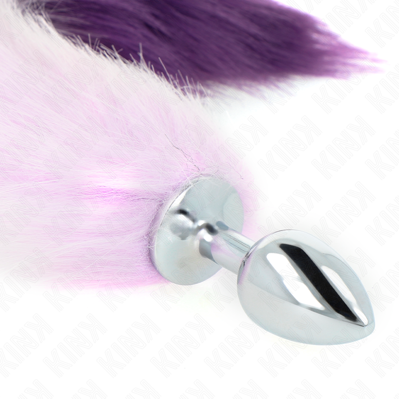KINK - ANAL PLUG SIZE S 7 X 3 CM WITH SYNTHETIC TAIL 40 CM PURPLE 4 KINK - ANAL PLUG SIZE S 7 X 3 CM WITH SYNTHETIC TAIL 40 CM PURPLE - obrazek 4