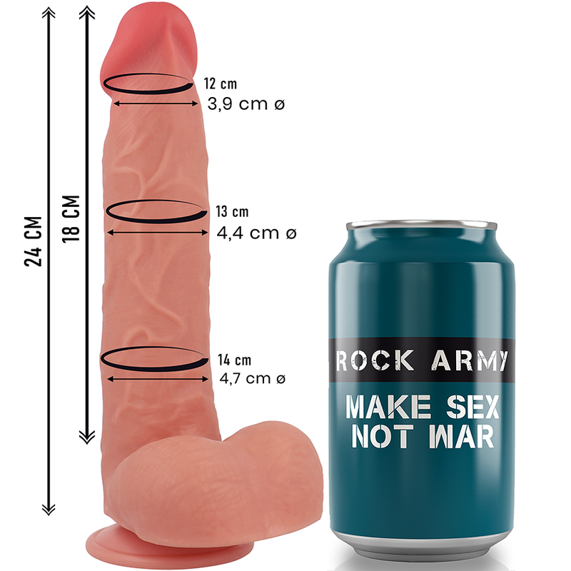 ROCKARMY - LIQUID SILICONE RAPTOR 24 CM -O- 4.4 CM 3 ROCKARMY - LIQUID SILICONE RAPTOR 24 CM -O- 4.4 CM - obrazek 3