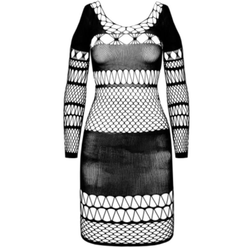 PASSION - BS 105 BODYSTOCKING BLACK ONE SIZE 3 PASSION - BS 105 BODYSTOCKING BLACK ONE SIZE - obrazek 3