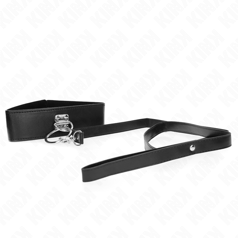 KINK - STUDDED LEASH 116 CM COLLAR WITH LEATHERETTE STRAP 50 X 5 CM 3 KINK - STUDDED LEASH 116 CM COLLAR WITH LEATHERETTE STRAP 50 X 5 CM - obrazek 3