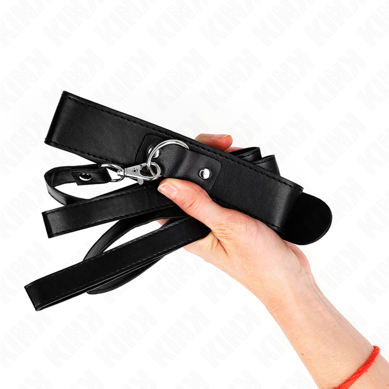 KINK - NECKLACE WITH BELT 116 CM BLACK STRAP ADJUSTABLE 32-50 CM X 8 CM 3 KINK - NECKLACE WITH BELT 116 CM BLACK STRAP ADJUSTABLE 32-50 CM X 8 CM - obrazek 3