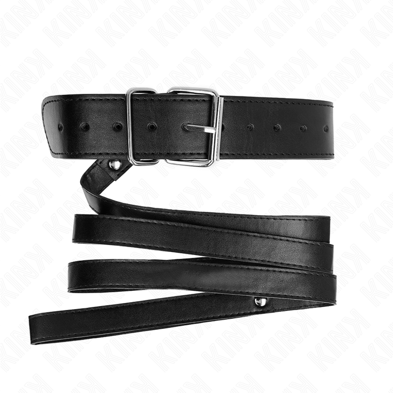 KINK - NECKLACE WITH BELT 116 CM BLACK STRAP ADJUSTABLE 32-50 CM X 8 CM 4 KINK - NECKLACE WITH BELT 116 CM BLACK STRAP ADJUSTABLE 32-50 CM X 8 CM - obrazek 4