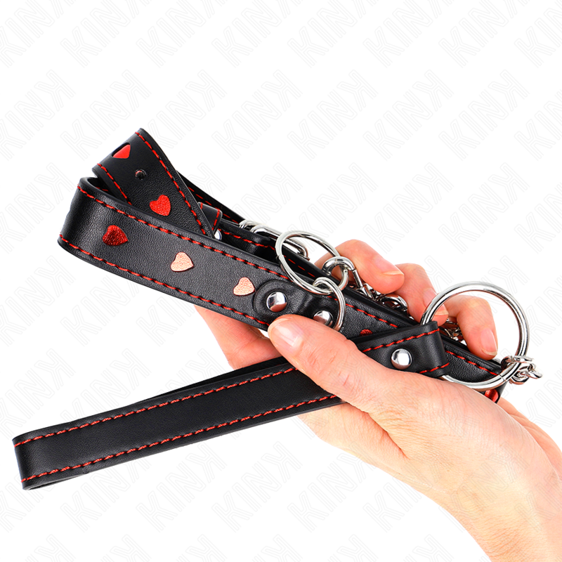 KINK - NECKLACE WITH STRAP 65 CM HEART DETAILS 52.5 X 2.5 CM 5 KINK - NECKLACE WITH STRAP 65 CM HEART DETAILS 52.5 X 2.5 CM - obrazek 5