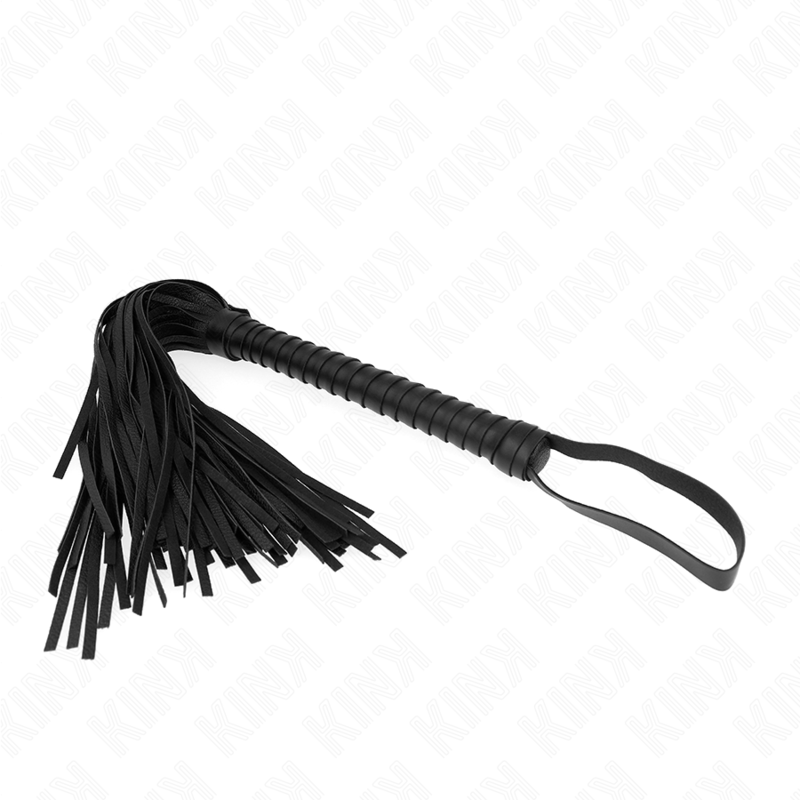 KINK - WHIP WITH BLACK TEXTURED HANDLE 48.5 CM 2 KINK - WHIP WITH BLACK TEXTURED HANDLE 48.5 CM - obrazek 2