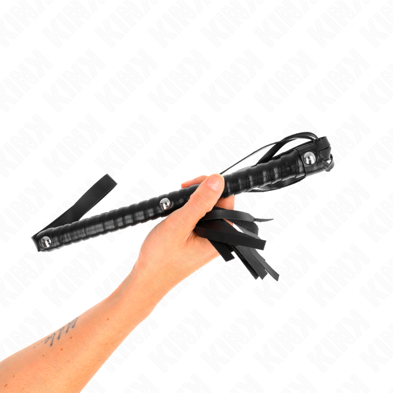 KINK - WHIP WITH BLACK TEXTURED HANDLE 48.5 CM 4 KINK - WHIP WITH BLACK TEXTURED HANDLE 48.5 CM - obrazek 4