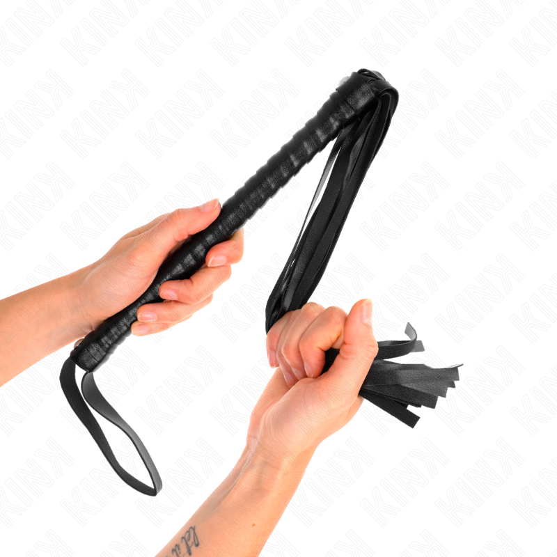 KINK - WHIP WITH BLACK TEXTURED HANDLE 48.5 CM 5 KINK - WHIP WITH BLACK TEXTURED HANDLE 48.5 CM - obrazek 5
