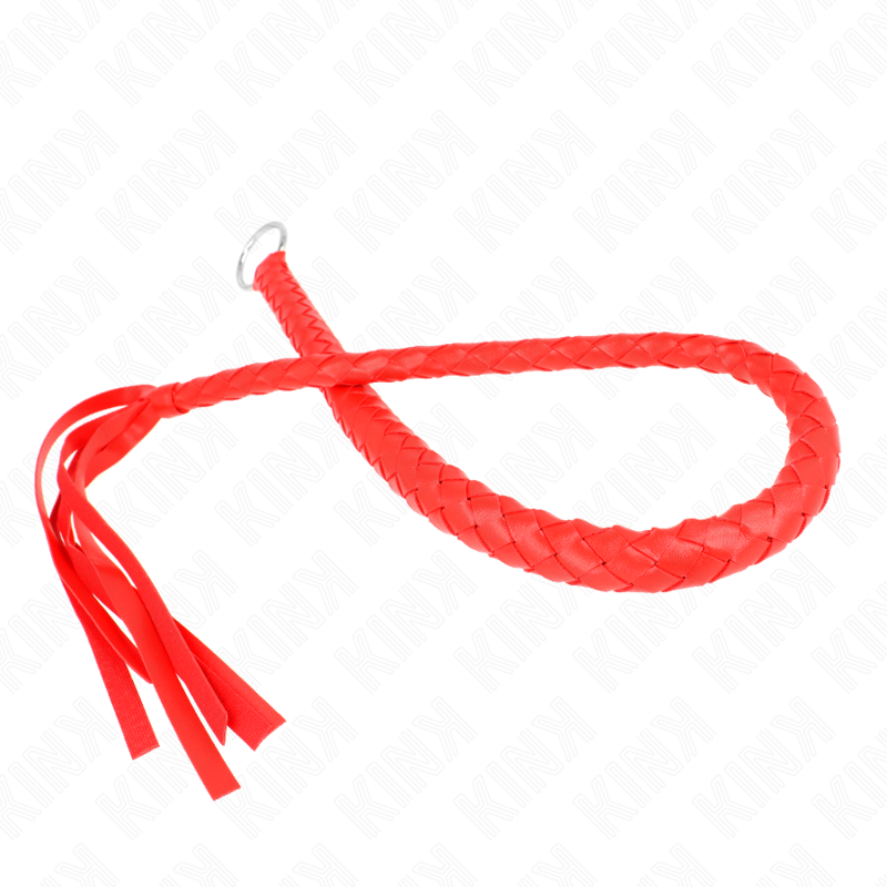 KINK - SNAKE WHIP WITH RED HAND RING 65 CM 5 KINK - SNAKE WHIP WITH RED HAND RING 65 CM - obrazek 5