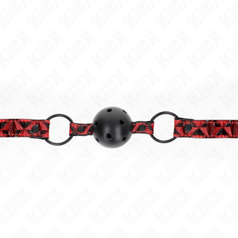 KINK - DIAMOND PATTERN BALL 4.5 CM GAG MODEL 2 64.5 CM ADJUSTABLE 42-60 CM 4 KINK - DIAMOND PATTERN BALL 4.5 CM GAG MODEL 2 64.5 CM ADJUSTABLE 42-60 CM - obrazek 4