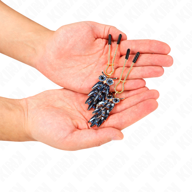 KINK - OWL PENDANT NIPPLE CLAMPS 6 CM 3 KINK - OWL PENDANT NIPPLE CLAMPS 6 CM - obrazek 3