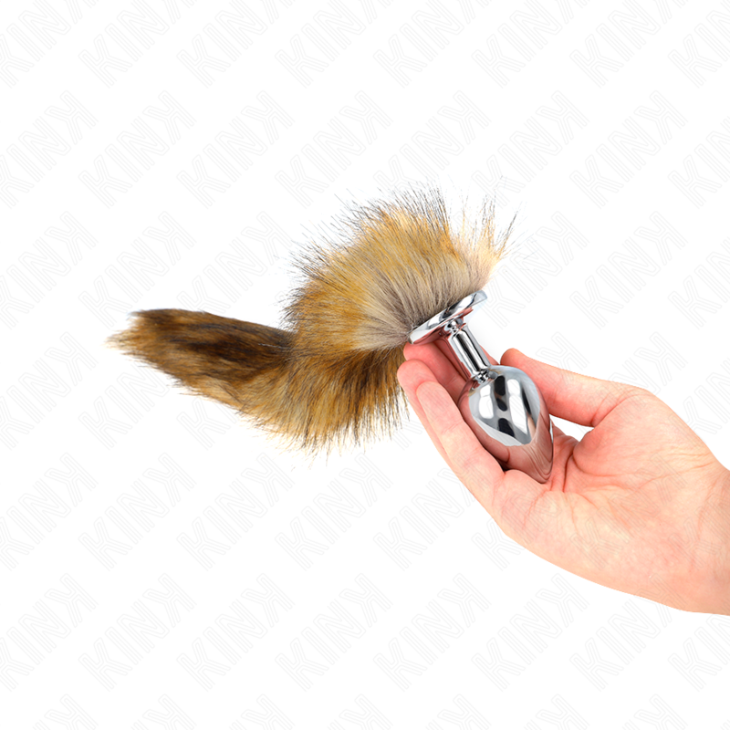 KINK - ANAL PLUG SIZE L 10 X 4 CM WITH SYNTHETIC TAIL 40 CM BROWN 3 KINK - ANAL PLUG SIZE L 10 X 4 CM WITH SYNTHETIC TAIL 40 CM BROWN - obrazek 3