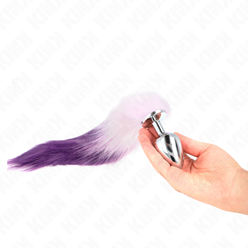 KINK - ANAL PLUG SIZE L 10 X 4 CM WITH SYNTHETIC TAIL 40 CM PURPLE 3 KINK - ANAL PLUG SIZE L 10 X 4 CM WITH SYNTHETIC TAIL 40 CM PURPLE - obrazek 3