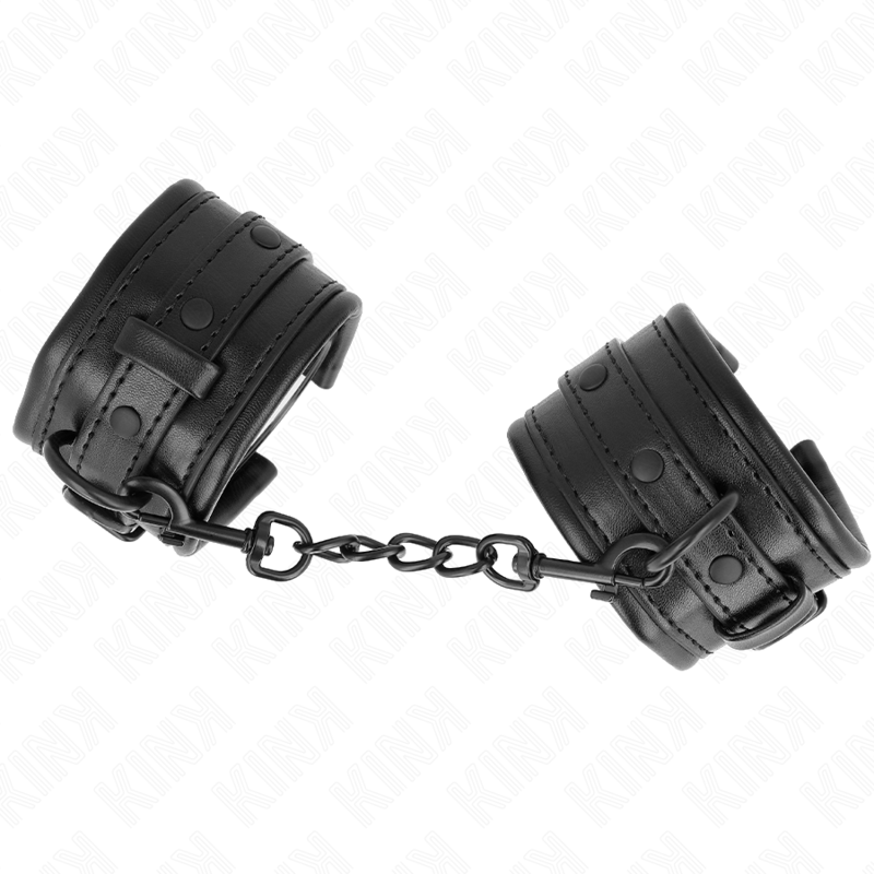 KINK - WRIST RESTRAINTS BLACK ADJUSTABLE 20-30 CM X 6 CM 2 KINK - WRIST RESTRAINTS BLACK ADJUSTABLE 20-30 CM X 6 CM - obrazek 2