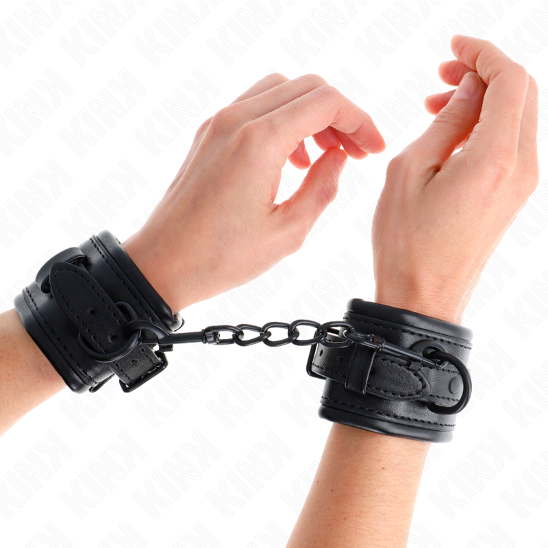 KINK - WRIST RESTRAINTS BLACK ADJUSTABLE 20-30 CM X 6 CM 4 KINK - WRIST RESTRAINTS BLACK ADJUSTABLE 20-30 CM X 6 CM - obrazek 4