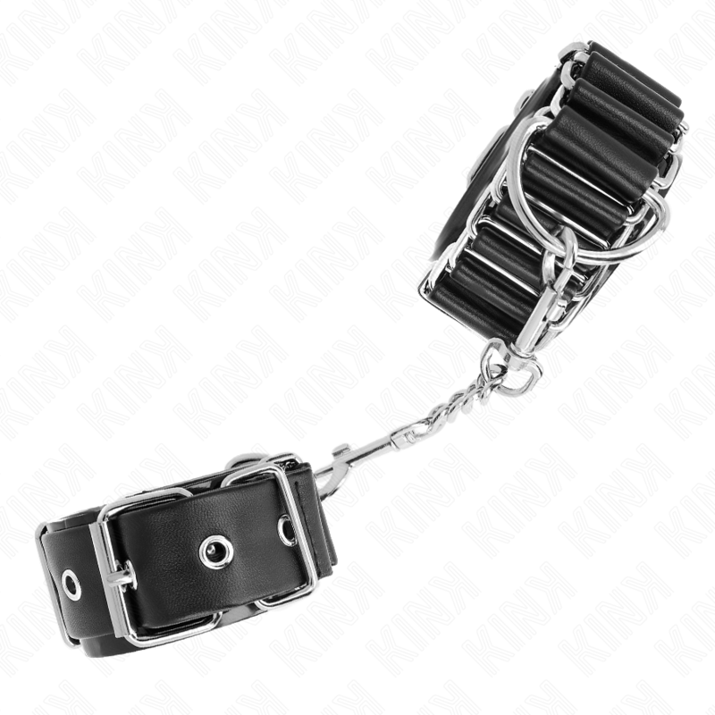 KINK - HINGE-LIKE THIN WRIST RESTRAINTS BLACK ADJUSTRABLE 16-22 CM X 3.5 CM 2 KINK - HINGE-LIKE THIN WRIST RESTRAINTS BLACK ADJUSTRABLE 16-22 CM X 3.5 CM - obrazek 2