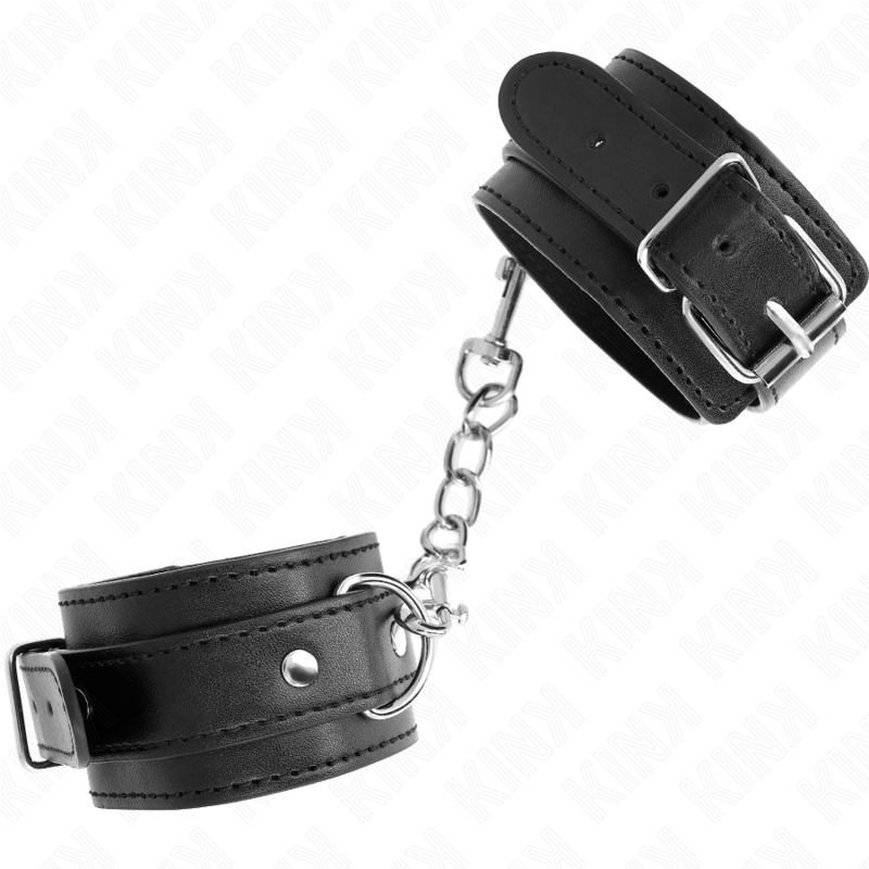 KINK - THIN WRIST RESTRAINTS BLACK ADJUSTABLE 21-33 CM 2 KINK - THIN WRIST RESTRAINTS BLACK ADJUSTABLE 21-33 CM - obrazek 2