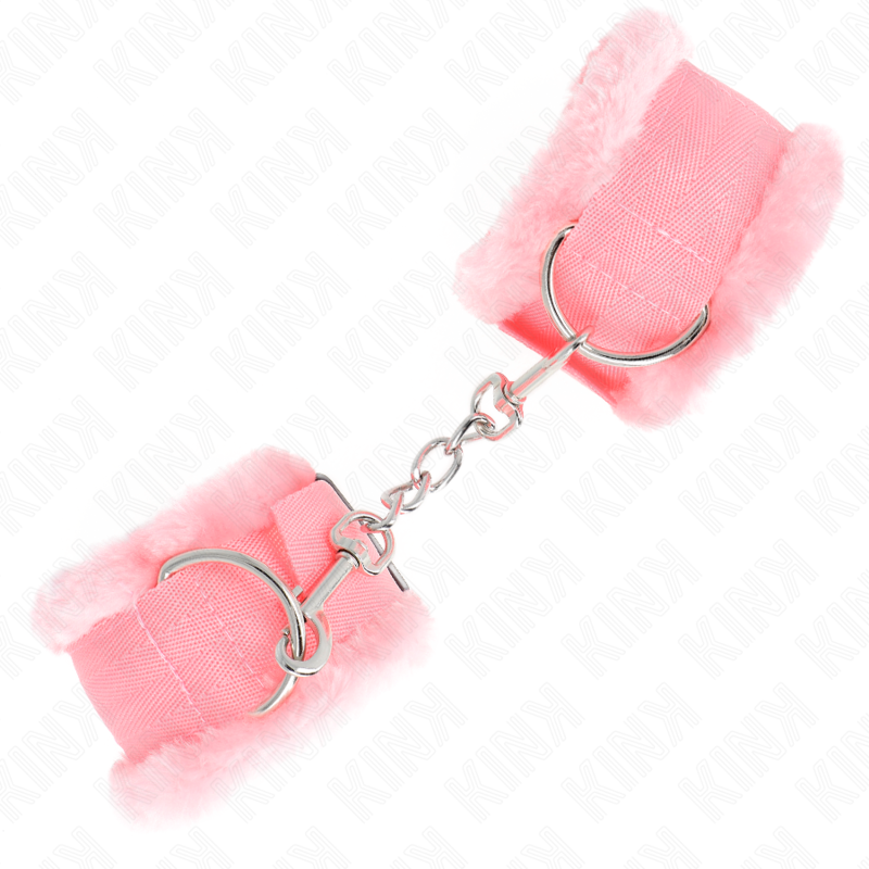 KINK - FURRY LINED WRIST RESTRAINTS PINK ADJUSTABLE 17-31 CM X 7 CM 2 KINK - FURRY LINED WRIST RESTRAINTS PINK ADJUSTABLE 17-31 CM X 7 CM - obrazek 2