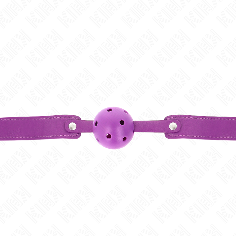 KINK - PURPLE BREATHABLE BALL 4.5 CMGAG 65 x 2.5 CM 3 KINK - PURPLE BREATHABLE BALL 4.5 CMGAG 65 x 2.5 CM - obrazek 3
