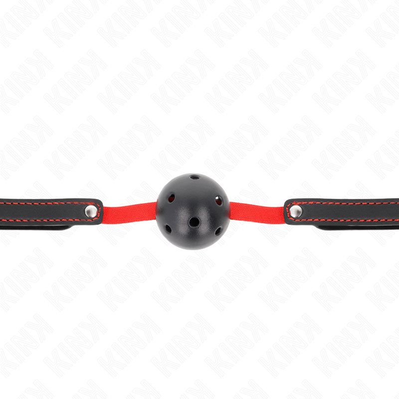 KINK - HOLLOW HARD MOUTH 4.5 CM GAG WITH ELASTIC BELT 56 x 1.5 CM 3 KINK - HOLLOW HARD MOUTH 4.5 CM GAG WITH ELASTIC BELT 56 x 1.5 CM - obrazek 3