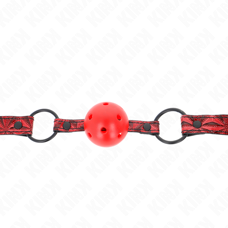 KINK - DIAMOND PATTERN BALL 4.5 CM GAG MODEL 1 64.5 CM ADJUSTABLE 42-60 CM 3 KINK - DIAMOND PATTERN BALL 4.5 CM GAG MODEL 1 64.5 CM ADJUSTABLE 42-60 CM - obrazek 3