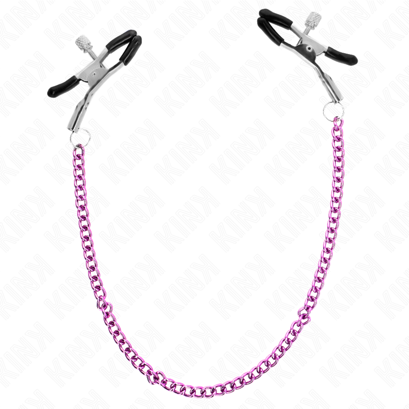KINK - CHAIN NIPPLE CLAMPS PURPLE 30 CM 3 KINK - CHAIN NIPPLE CLAMPS PURPLE 30 CM - obrazek 3
